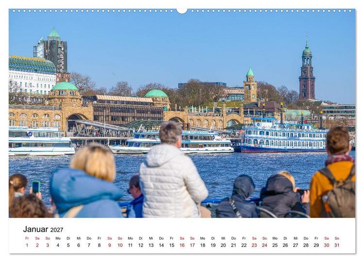 Produktbild: Hamburg Events (hochwertiger Premium Wandkalender 2027 DIN A2 quer), Kunstdruck in Hochglanz