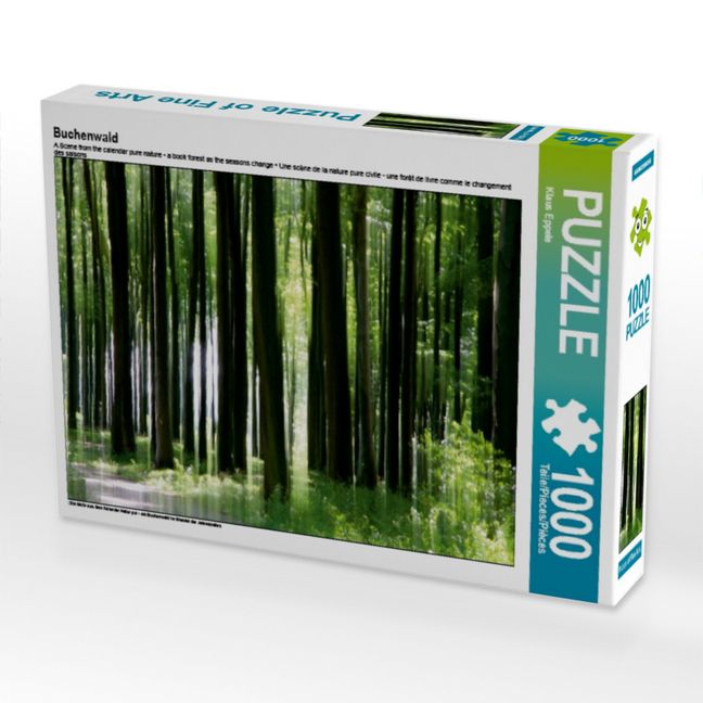 Produktbild: CALVENDO Puzzle Buchenwald | 1000 Teile Lege-Gr&ouml;&szlig;e 64x48cm Foto-Puzzle f&uuml;r gl&uuml;ckliche Stunden