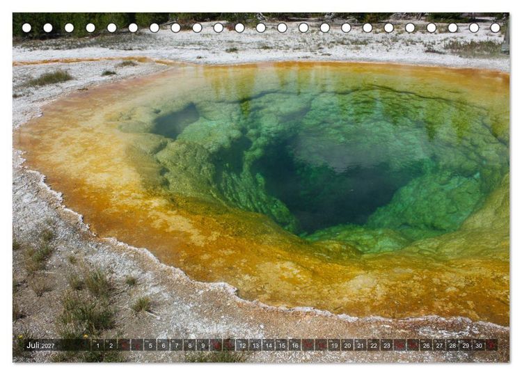 Produktbild: Farben des Yellowstone National Park 2027 (Tischkalender 2027 DIN A5 quer), CALVENDO Monatskalender