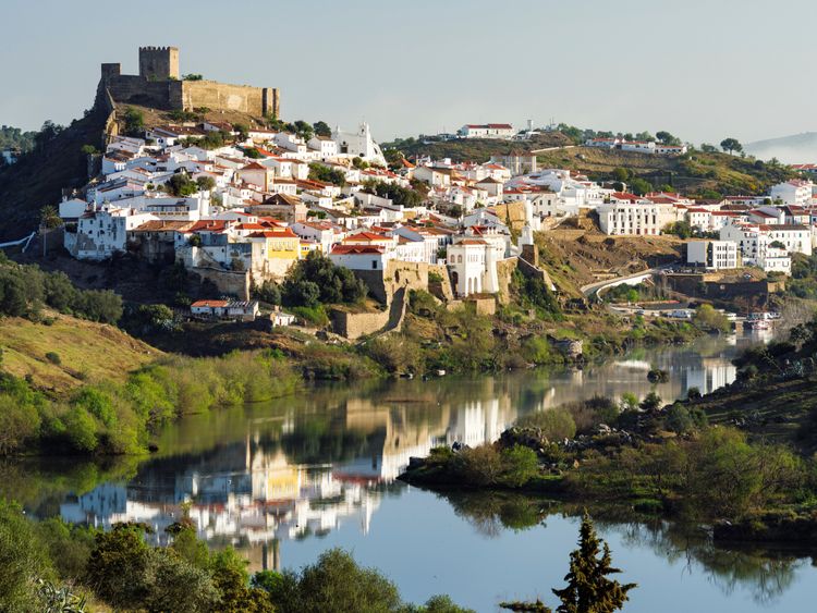 Produktbild: CALVENDO Puzzle M&eacute;rtola am Rio Guadiana, Baixo Alentejo, Portugal | 1000 Teile Lege-Gr&ouml;&szlig;e 64x48cm Foto-Puzzle f&uuml;r gl&uuml;ckliche Stunden