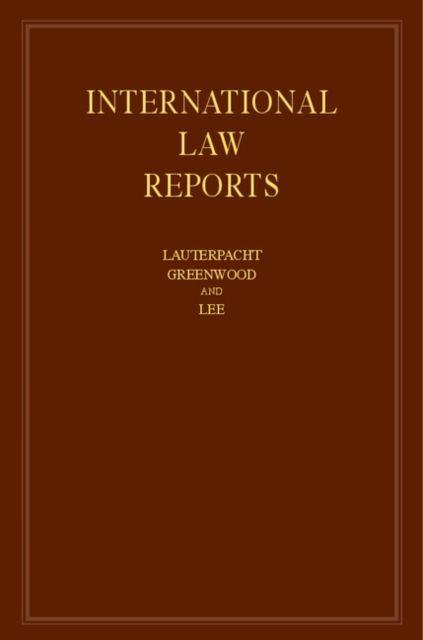 Produktbild: International Law Reports