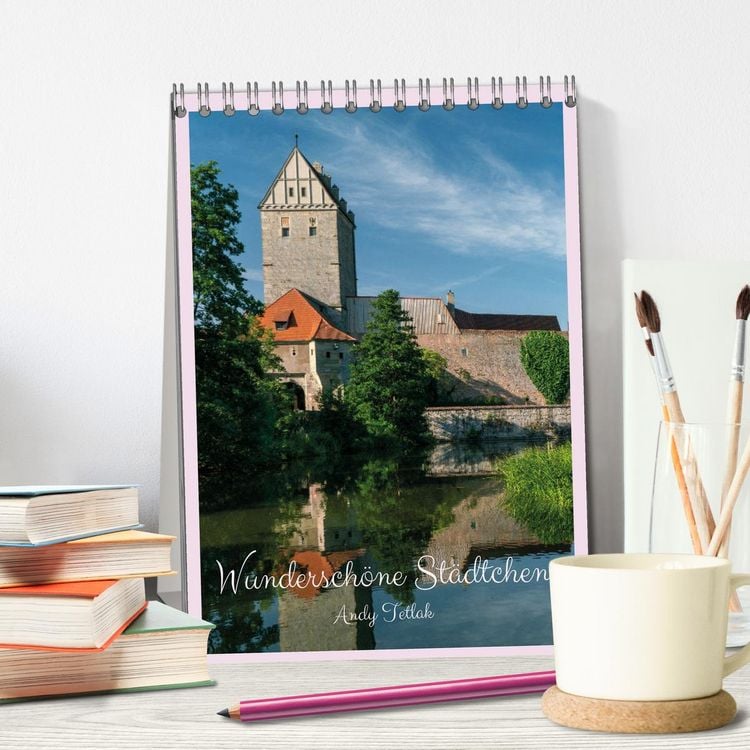 Produktbild: Wundersch&ouml;ne St&auml;dtchen (Tischkalender 2026 DIN A5 hoch), CALVENDO Monatskalender