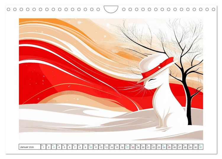 Produktbild: Schnurren, Springen, Streiche spielen (Wandkalender 2026 DIN A4 quer), CALVENDO Monatskalender