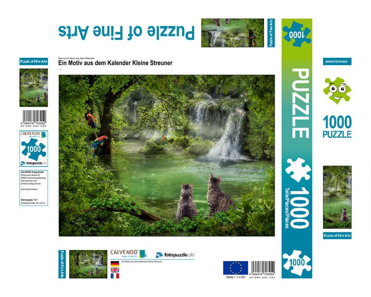 Produktbild: CALVENDO Puzzle Ein Motiv aus dem Kalender Kleine Streuner | 1000 Teile Lege-Gr&ouml;&szlig;e 64x48cm Foto-Puzzle f&uuml;r gl&uuml;ckliche Stunden