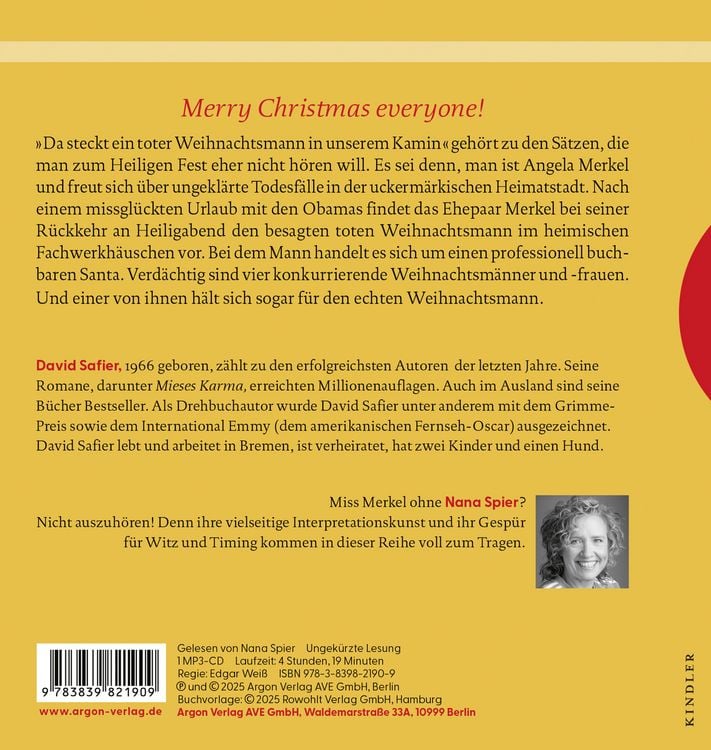 Produktbild: Miss Merkel: Mord unterm Weihnachtsbaum