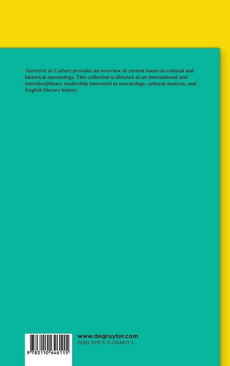 Produktbild: Narrative in Culture