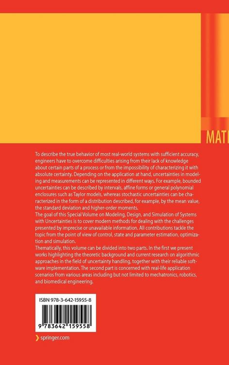 Produktbild: Modeling, Design, and Simulation of Systems with Uncertainties