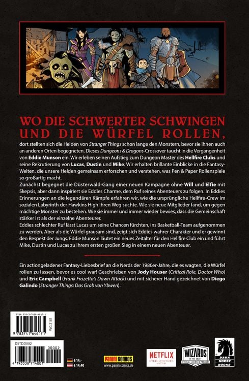 Produktbild: Stranger Things und Dungeons & Dragons - Der Crossover-Comic zur Netflix-Erfolgsserie und Pen & Paper-Games