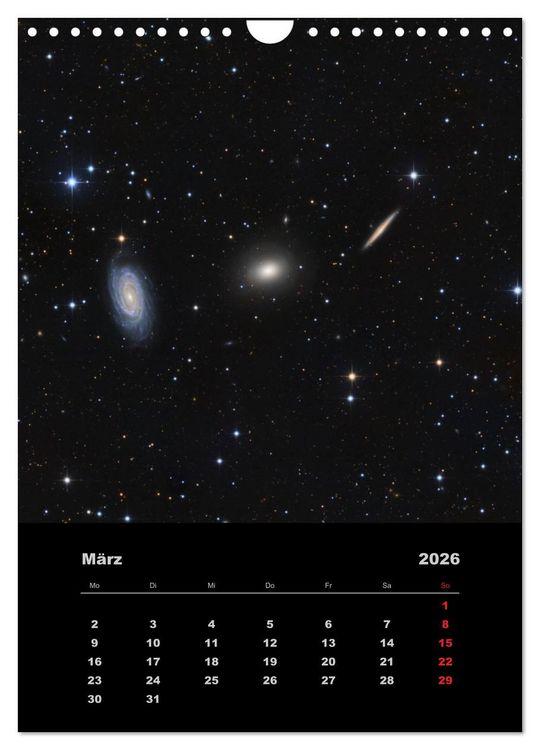 Produktbild: Astronomie 2026 (Wandkalender 2026 DIN A4 hoch), CALVENDO Monatskalender