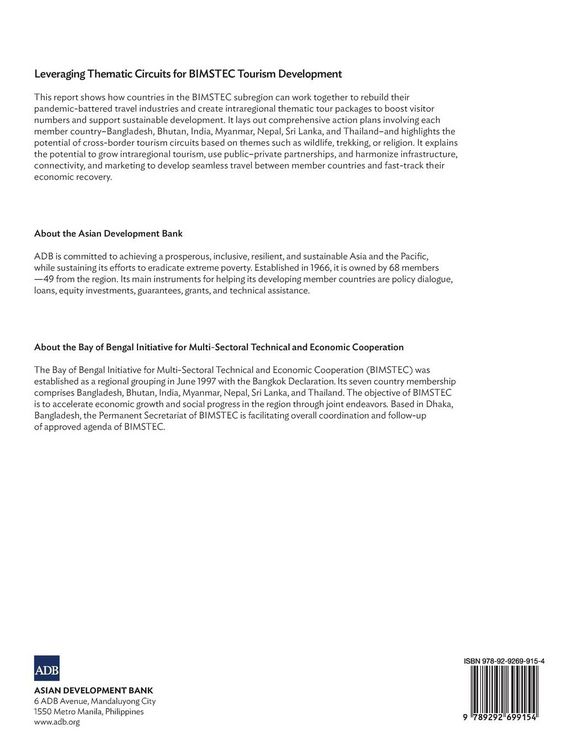 Produktbild: Leveraging Thematic Circuits for BIMSTEC Tourism Development