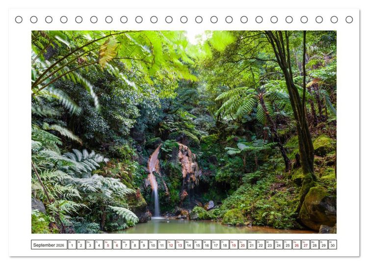 Produktbild: S&atilde;o Miguel - Natursch&ouml;nheit der Azoren (Tischkalender 2026 DIN A5 quer), CALVENDO Monatskalender