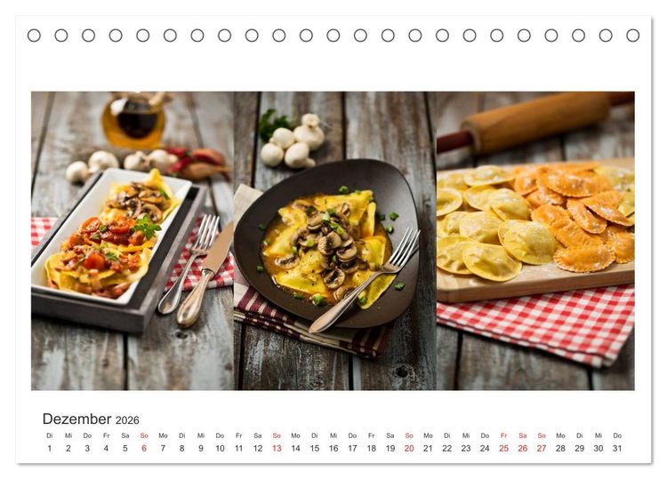 Produktbild: K&ouml;stlichkeiten aus der K&uuml;che (Tischkalender 2026 DIN A5 quer), CALVENDO Monatskalender
