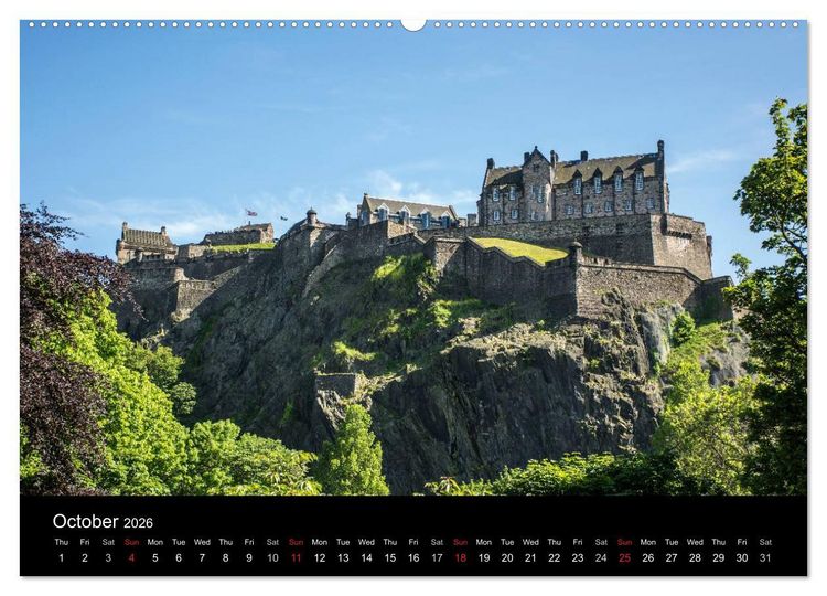 Produktbild: Historic Scotland (High Quality Premium Wall Calendar 2026 DIN A2 landscape),CALVENDO 12 Month Wall Calendar