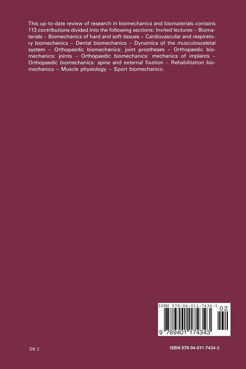 Produktbild: Biomechanics: Current Interdisciplinary Research