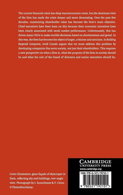 Produktbild: Building Respected Companies