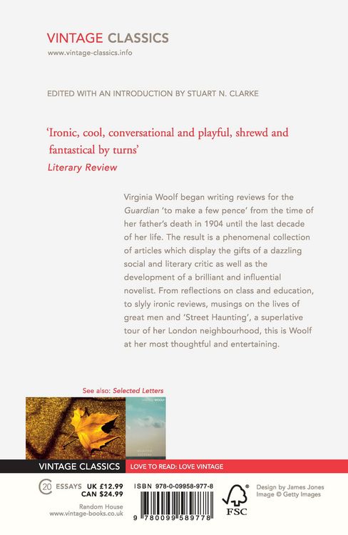 Produktbild: Street Haunting and Other Essays