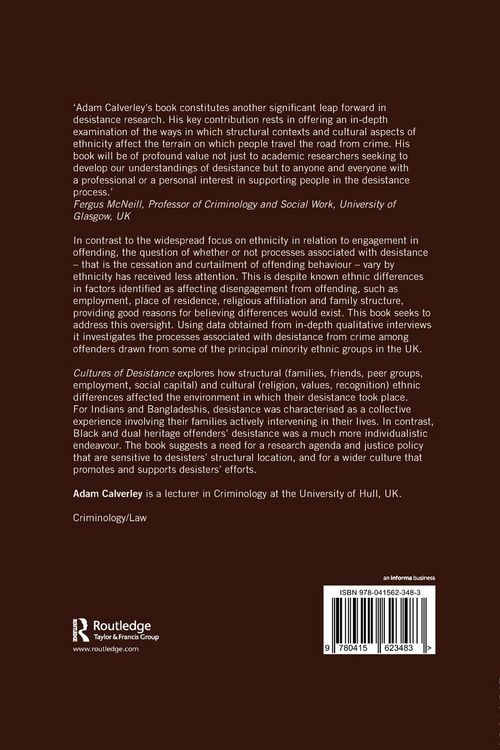 Produktbild: Cultures of Desistance