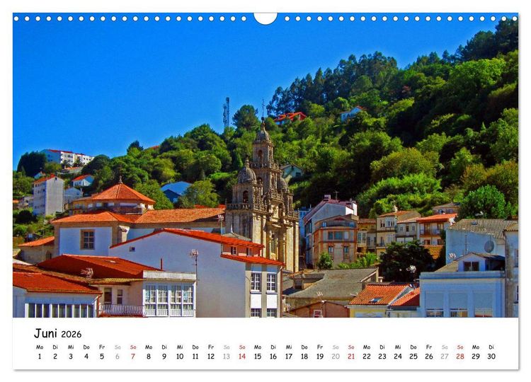 Produktbild: Jakobsweg - Camino Ingles (Wandkalender 2026 DIN A3 quer), CALVENDO Monatskalender