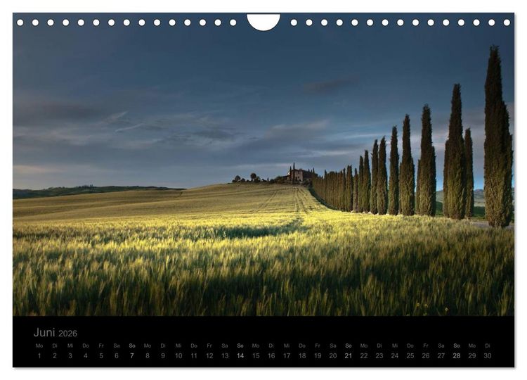 Produktbild: &ndash; Magie des Lichtes &ndash; TOSKANA (Wandkalender 2026 DIN A4 quer), CALVENDO Monatskalender