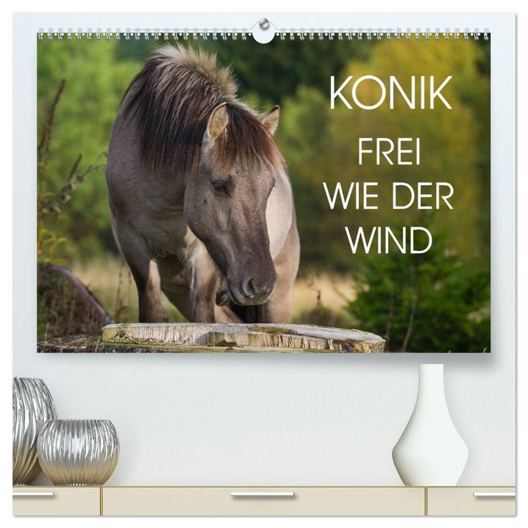 Produktbild: Konik - Frei geboren (hochwertiger Premium Wandkalender 2026 DIN A2 quer), Kunstdruck in Hochglanz