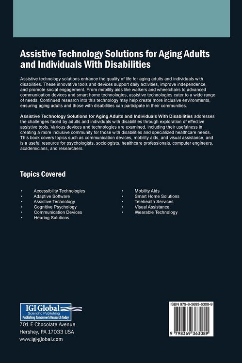 Produktbild: Assistive Technology Solutions for Aging Adults and Individuals With Disabilities