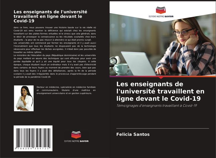 Produktbild: Les enseignants de l'universit&eacute; travaillent en ligne devant le Covid-19