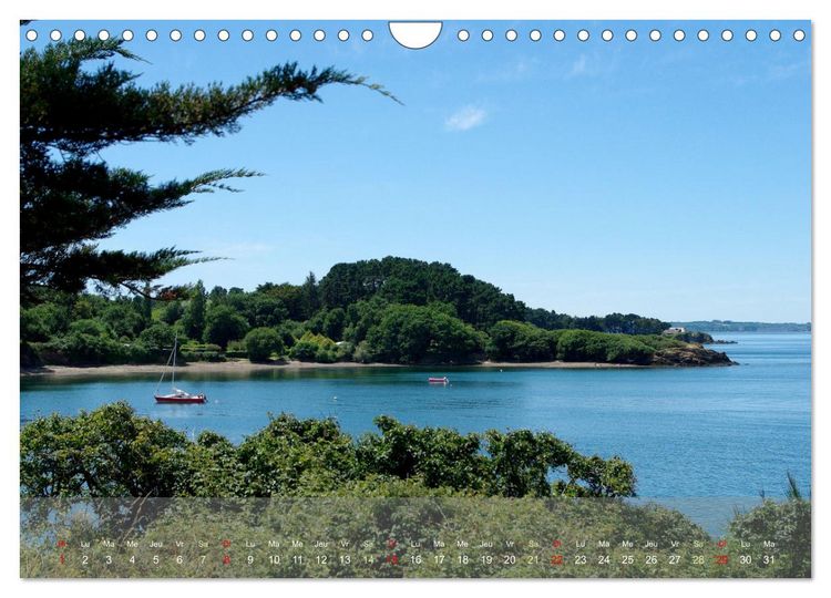 Produktbild: BRETAGNE La Rade de Brest (Calendrier mural 2026 DIN A4 vertical), CALVENDO calendrier mensuel