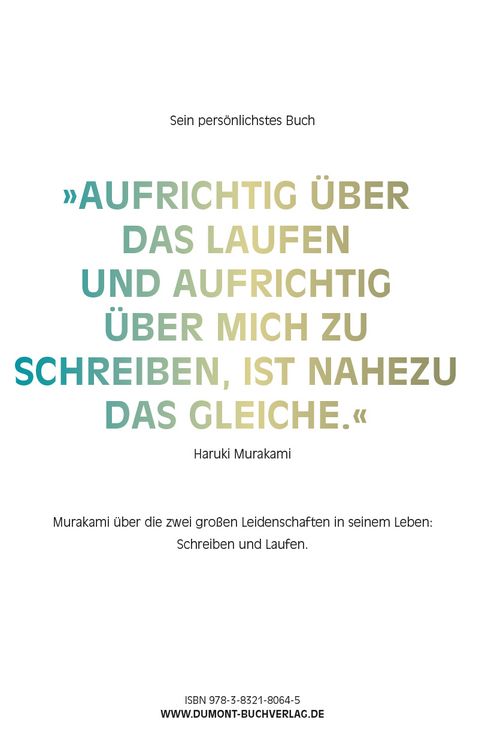 Produktbild: Wovon ich rede, wenn ich vom Laufen rede