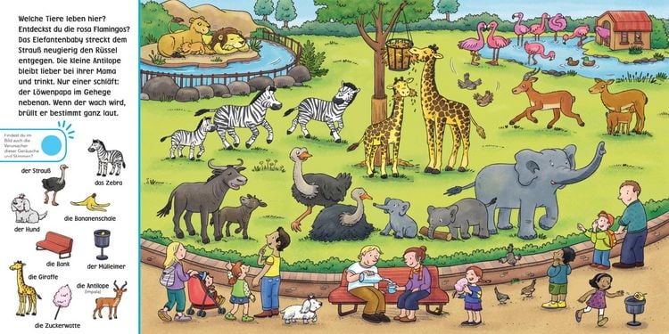 Produktbild: Hör mal (Soundbuch): Wimmelbuch: Im Zoo