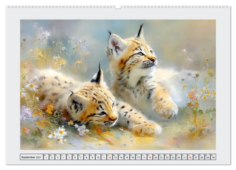 Produktbild: Luchse. Meister der Tarnung im Wald (Wandkalender 2027 DIN A2 quer), CALVENDO Monatskalender