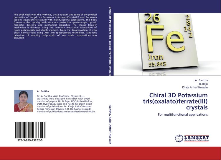 Produktbild: Chiral 3D Potassium tris(oxalato)ferrate(III) crystals