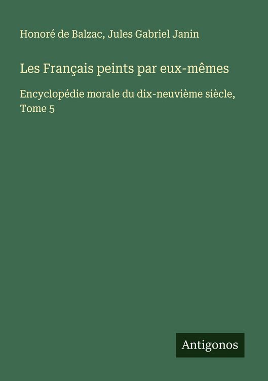 Produktbild: Les Fran&ccedil;ais peints par eux-m&ecirc;mes
