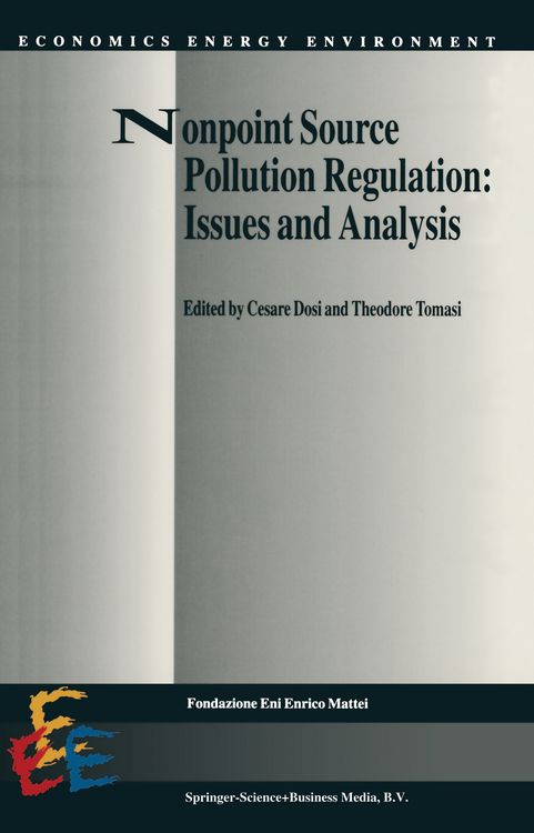 Produktbild: Nonpoint Source Pollution Regulation: Issues and Analysis