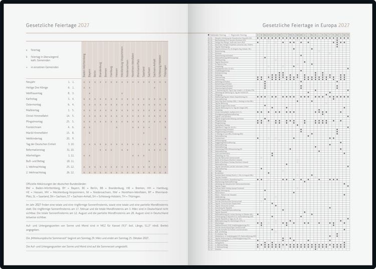 Produktbild: rido/id&eacute; 7028507027 Buchkalender Premium Young Line 2027 "Watercolor" A5, Papier