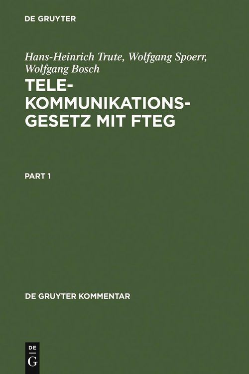 Produktbild: Telekommunikationsgesetz mit FTEG