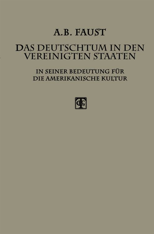 Produktbild: Das Deutschtum in den Vereinigten Staaten