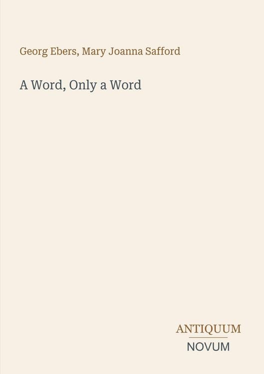 Produktbild: A Word, Only a Word