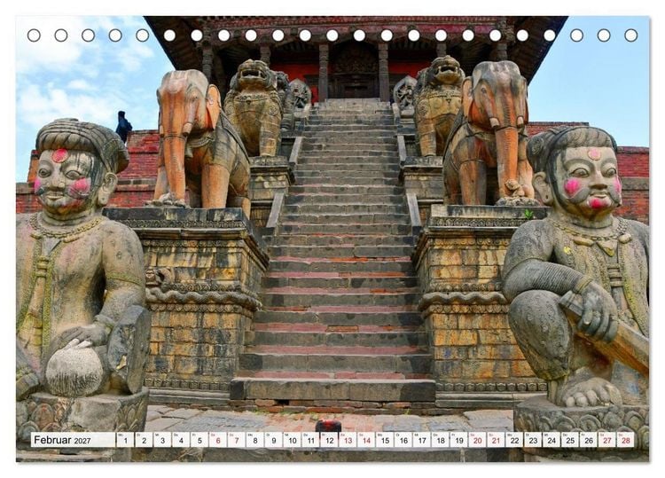 Produktbild: Das Kathmandutal (Tischkalender 2027 DIN A5 quer), CALVENDO Monatskalender