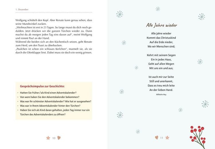 Produktbild: Das gro&szlig;e Weihnachtsbuch zum Vorlesen f&uuml;r Menschen mit Demenz