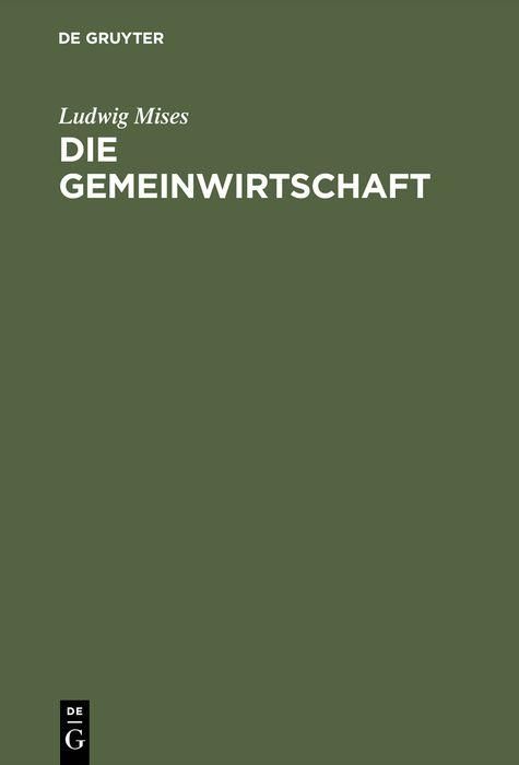 Produktbild: Die Gemeinwirtschaft