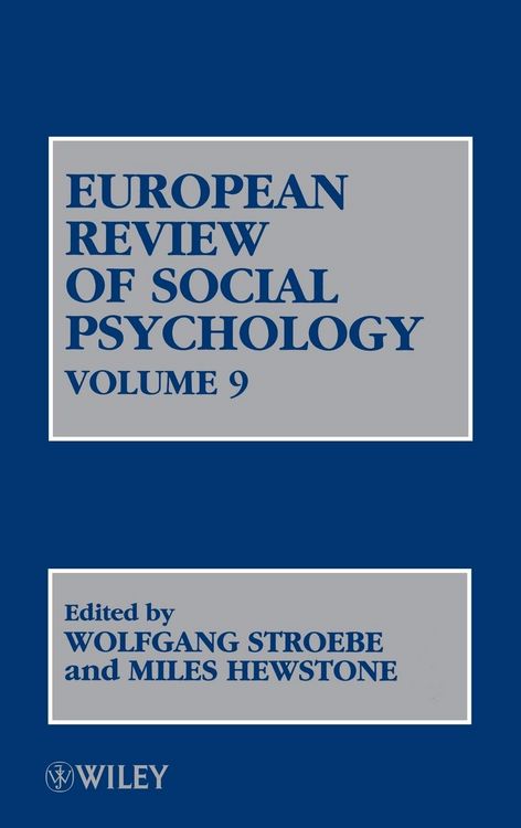 Produktbild: European Review of Social Psychology