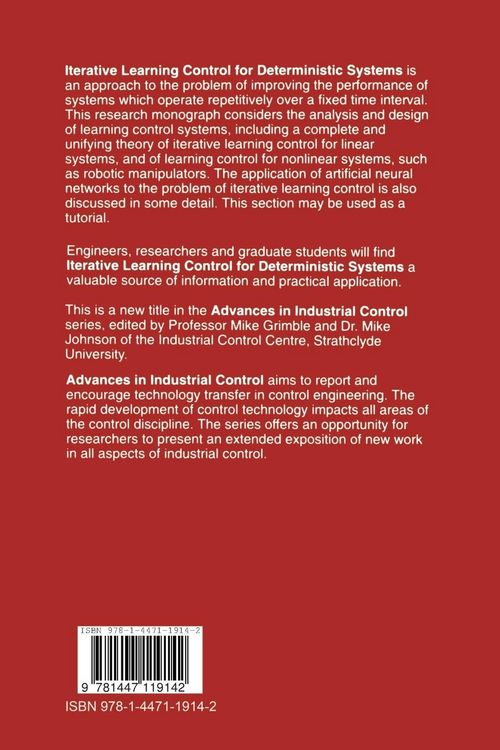 Produktbild: Iterative Learning Control for Deterministic Systems