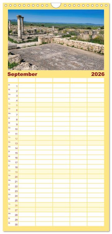 Produktbild: Familienplaner 2026 - Faszinierendes Marokko mit 5 Spalten (Wandkalender, 21 x 45 cm) CALVENDO