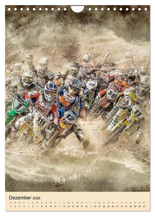 Produktbild: Motocross - Sport der Extreme (Wandkalender 2026 DIN A4 hoch), CALVENDO Monatskalender