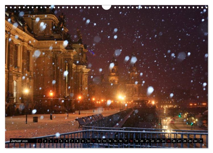 Produktbild: Elbflorenzansichten (Wandkalender 2026 DIN A3 quer), CALVENDO Monatskalender