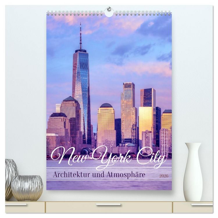 Produktbild: NEW YORK CITY Architektur und Atmosph&auml;re (hochwertiger Premium Wandkalender 2026 DIN A2 hoch), Kunstdruck in Hochglanz