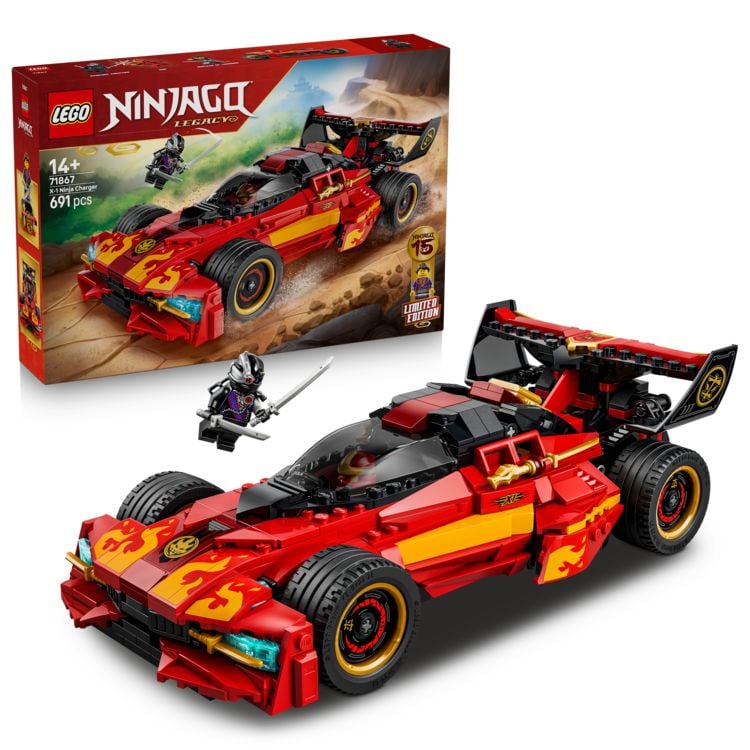 Produktbild: LEGO NINJAGO 71867 15-j&auml;hriges Jubil&auml;um: X-1 Ninja Supercar, DIY Set