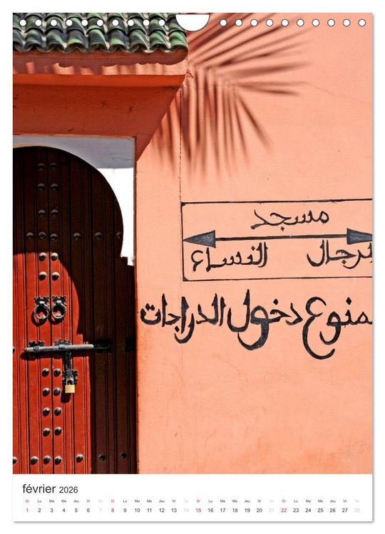 Produktbild: Couleurs Marrakech (Calendrier mural 2026 DIN A4 horizontal), CALVENDO calendrier mensuel