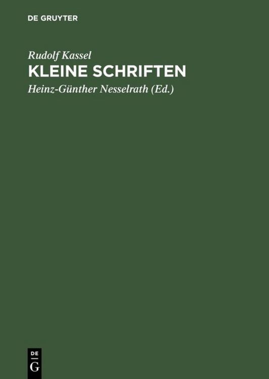 Produktbild: Kleine Schriften