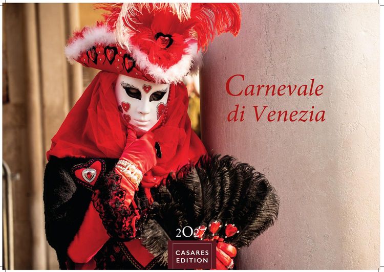 Produktbild: Venedig Karneval Kalender 2027 &ndash; Wandkalender | Fotokalender Italien 50x35 cm -. mit Karneval-Fotos, fantasievollen Masken und Kost&uuml;men